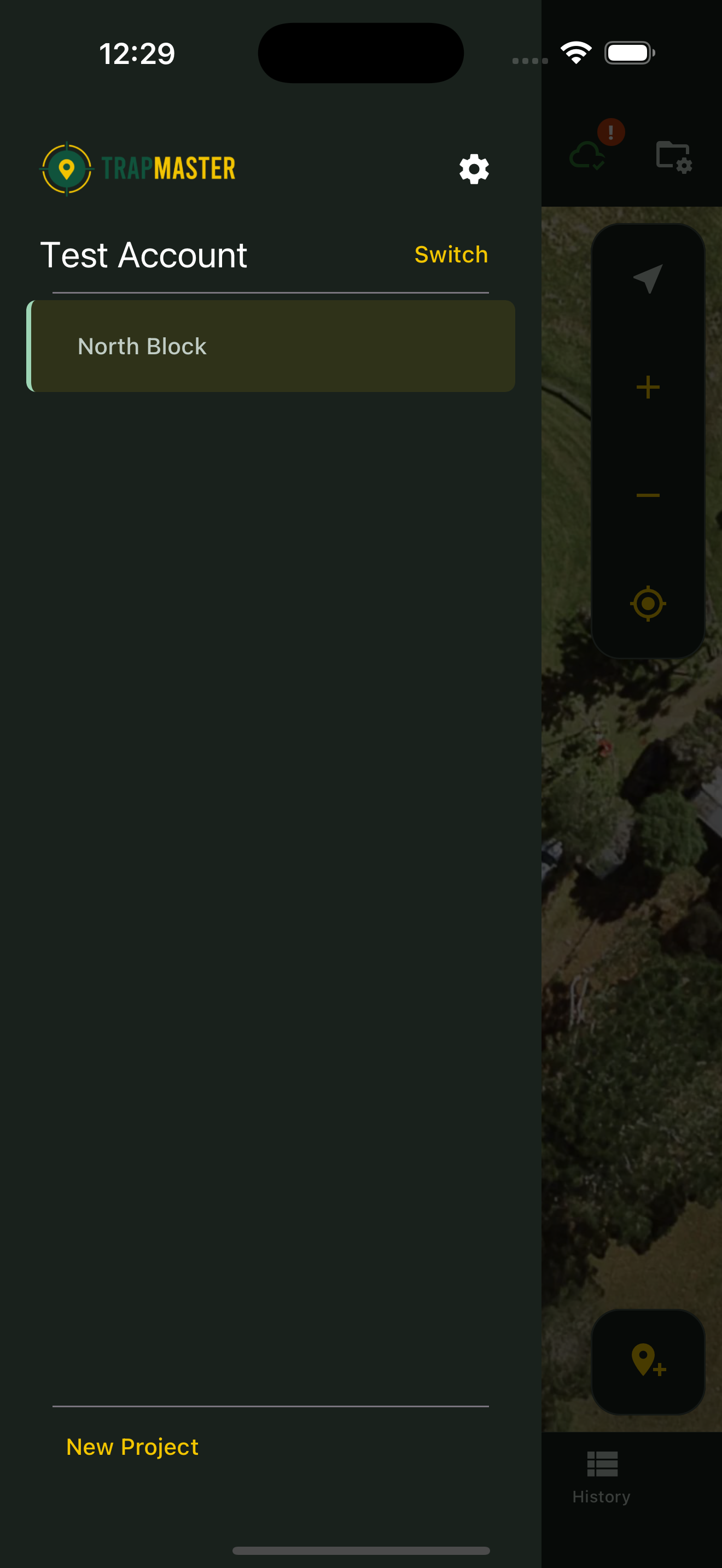 Project map ready for offline field work