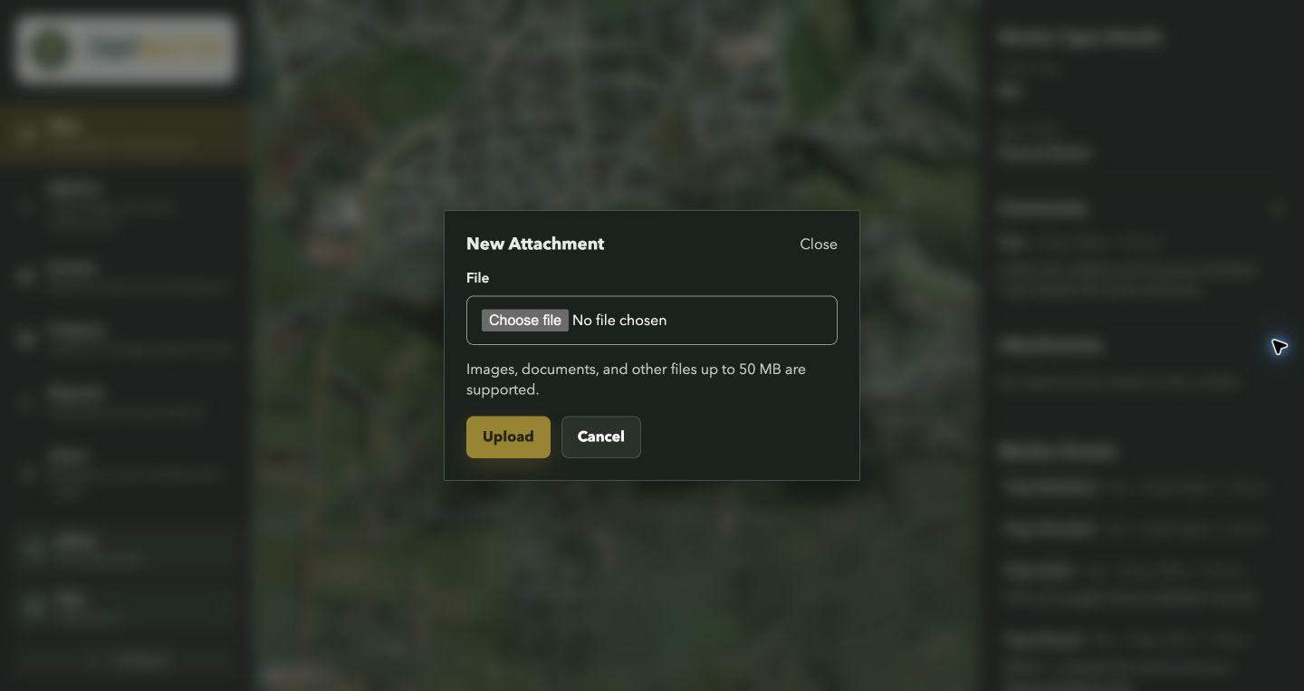 File chooser and Upload button